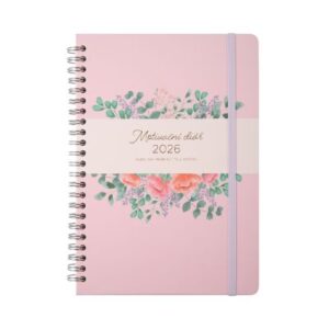 Růžový motivační diář A5 Albi