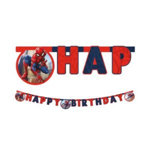 Banner Happy Birthday Spider-man Albi