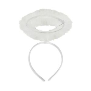 Čelenka andělská svatozář bílá Albi