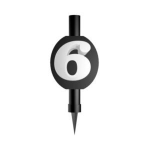 Fontána dortová černobílá číslo 6 Albi