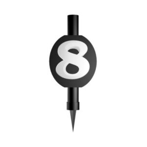 Fontána dortová černobílá číslo 8 Albi