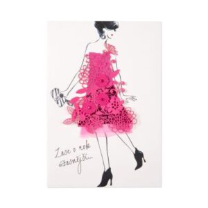 Luxusní narozeninové přání - Květinové šaty Albi