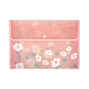 Pouzdro A4 - Růžové kytičky Albi