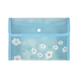 Pouzdro B6 - Modré květiny Albi