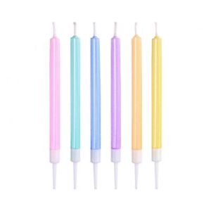 Svíčky dortové pastelové 6 ks Albi