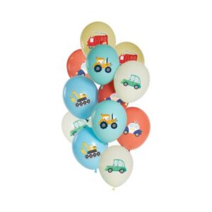 Balónky latexové Auta a stroje 12 ks Albi