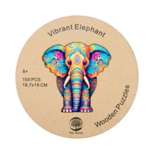 Dětské dřevěné puzzle - Slon Albi