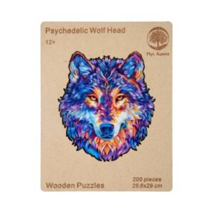 Dřevěné puzzle - Vlk Albi