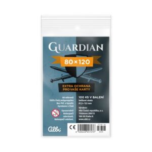 Obaly na karty Guardian pro karty 80 × 120 mm - 100 ks Albi
