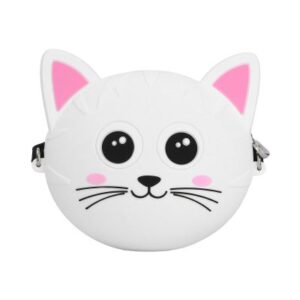 Silikonová kabelka - Bílá kočka Albi