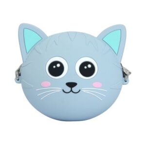 Silikonová kabelka - Modrá kočka Albi