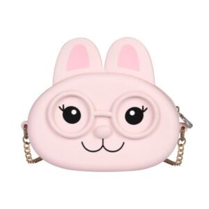 Silikonová kabelka - Růžový králík Albi