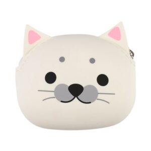 Silikonová peněženka - Bílá kočka Albi