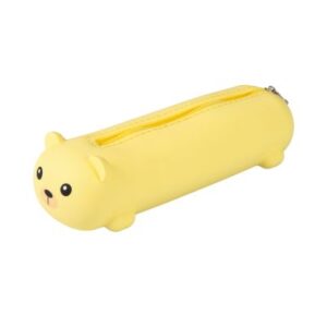 Silikonový penál - Žlutý medvěd Albi