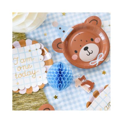 Svíčka dortová Medvídek číslo 1 Albi - Obrázek 3