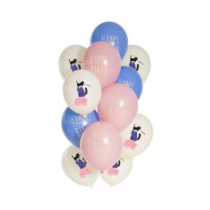 Balónky latexové Narozeniny Kočky 12 ks Albi