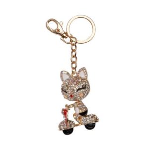 Klíčenka - Kočka na skútru Albi