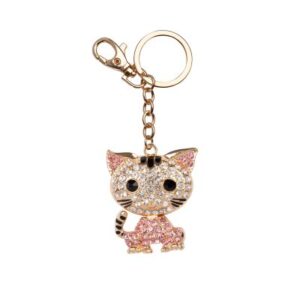 Klíčenka - Růžová kočka Albi