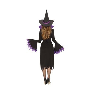 Kostým Čarodějka s kloboukem černo-fialová vel. L Albi - Obrázek 2