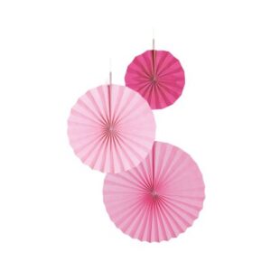 Rozety růžové 3 ks Albi