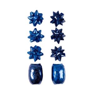 Set kokard a stuh - Modrý Albi