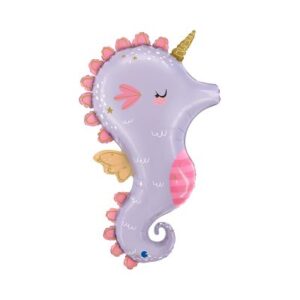 Balónek fóliový Mořský koník fialový Albi