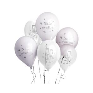 Balónky latexové  svatba 6 ks Albi