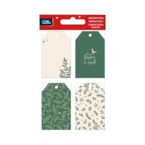 Dárková visačka 12 ks - Vánoční větvičky Albi