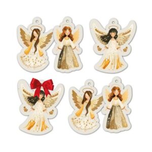 Dárková visačka 6 ks - Andílci Albi