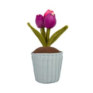 Maxi plyšová květina - Barevné tulipány Albi