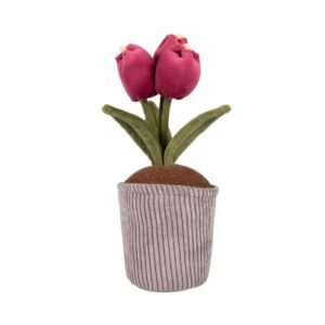 Maxi plyšová květina - Vínové tulipány Albi
