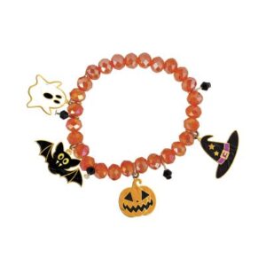 Náramek Halloween oranžový Albi