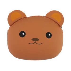 Silikonová peněženka - Hnědý medvěd Albi