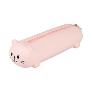 Silikonový penál - Růžová kočka Albi