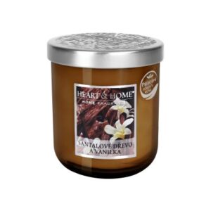 Střední svíčka - Santalové dřevo a vanilka Albi