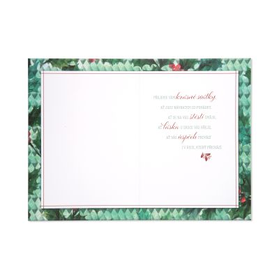 Vánoční přání - Bílý šestiúhelník Albi - Obrázek 2