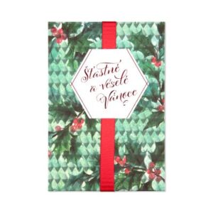 Vánoční přání - Bílý šestiúhelník Albi