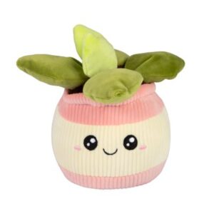 Velká plyšová květina - Růžový květináč Albi