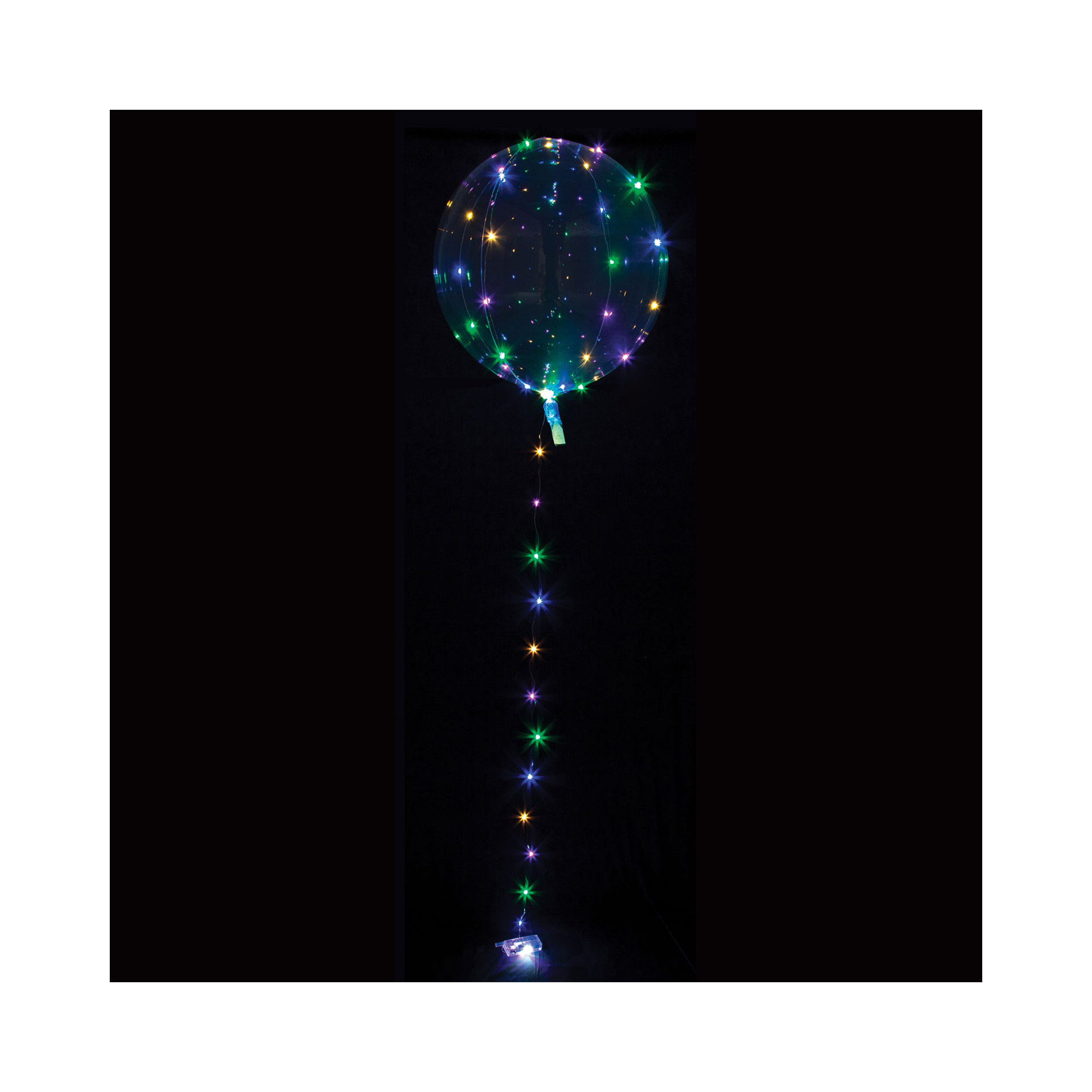 Balónek bublina s LED barevným osvětlením Albi