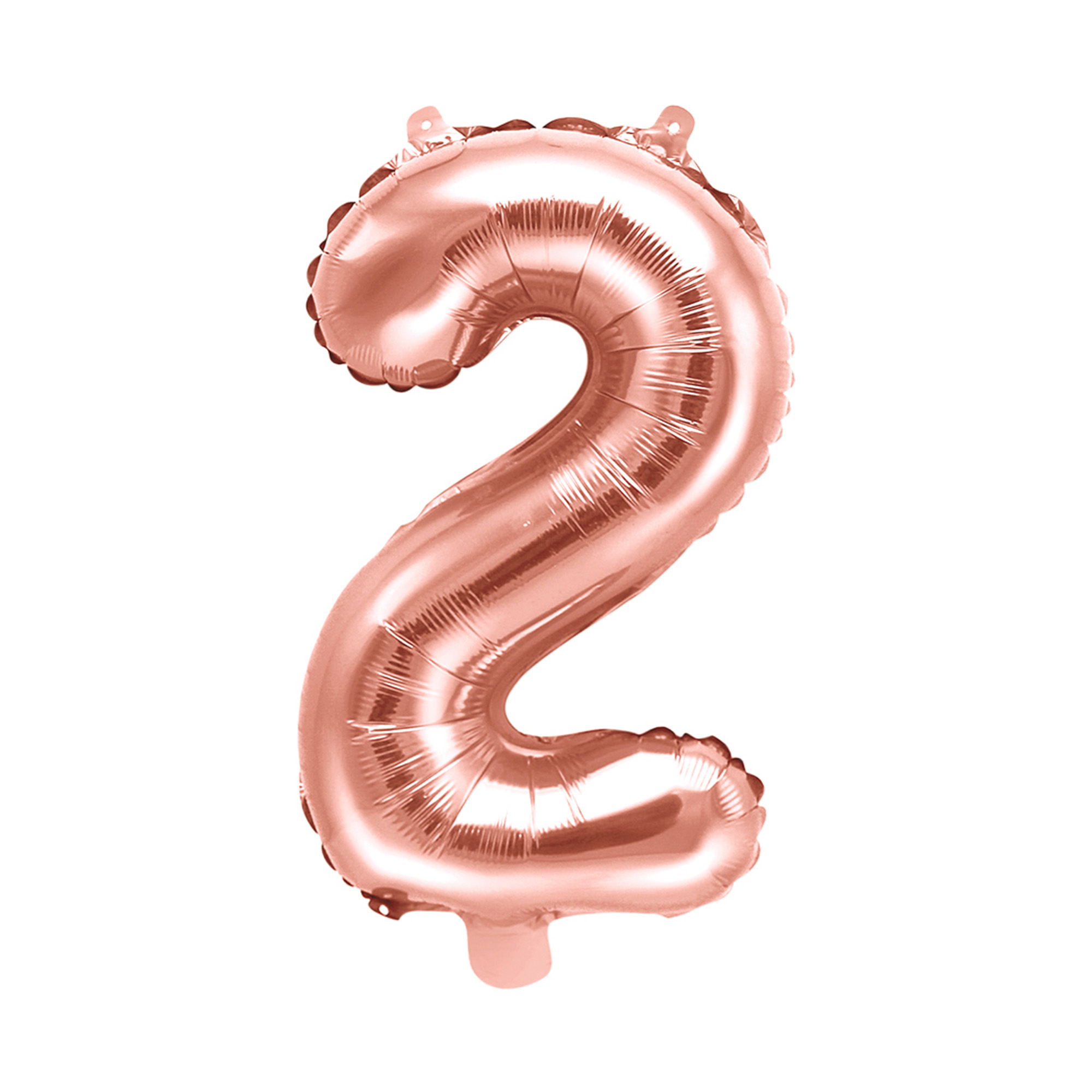 Balónek fóliový 35 cm rose gold číslo 2 Albi