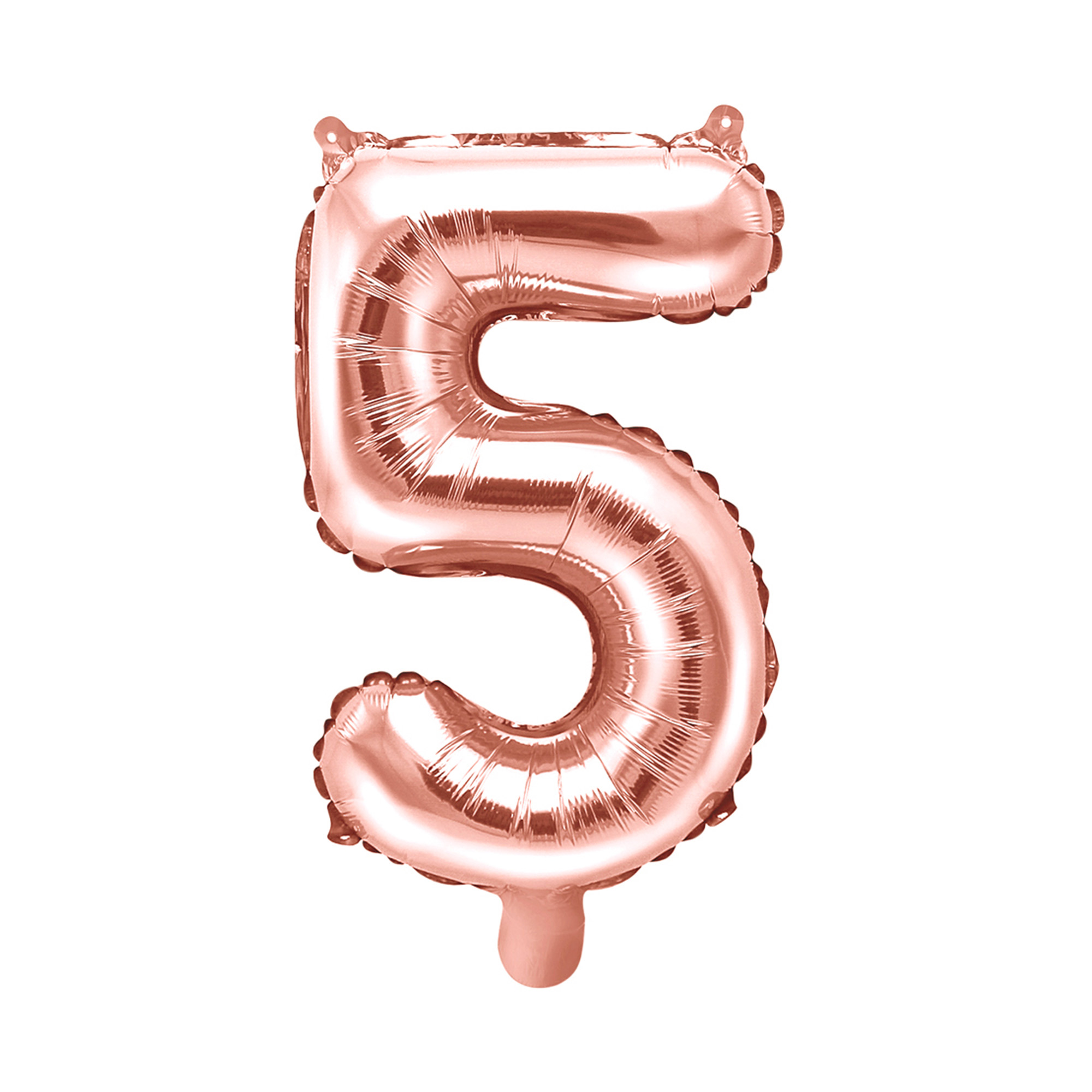 Balónek fóliový 35 cm rose gold číslo 5 Albi