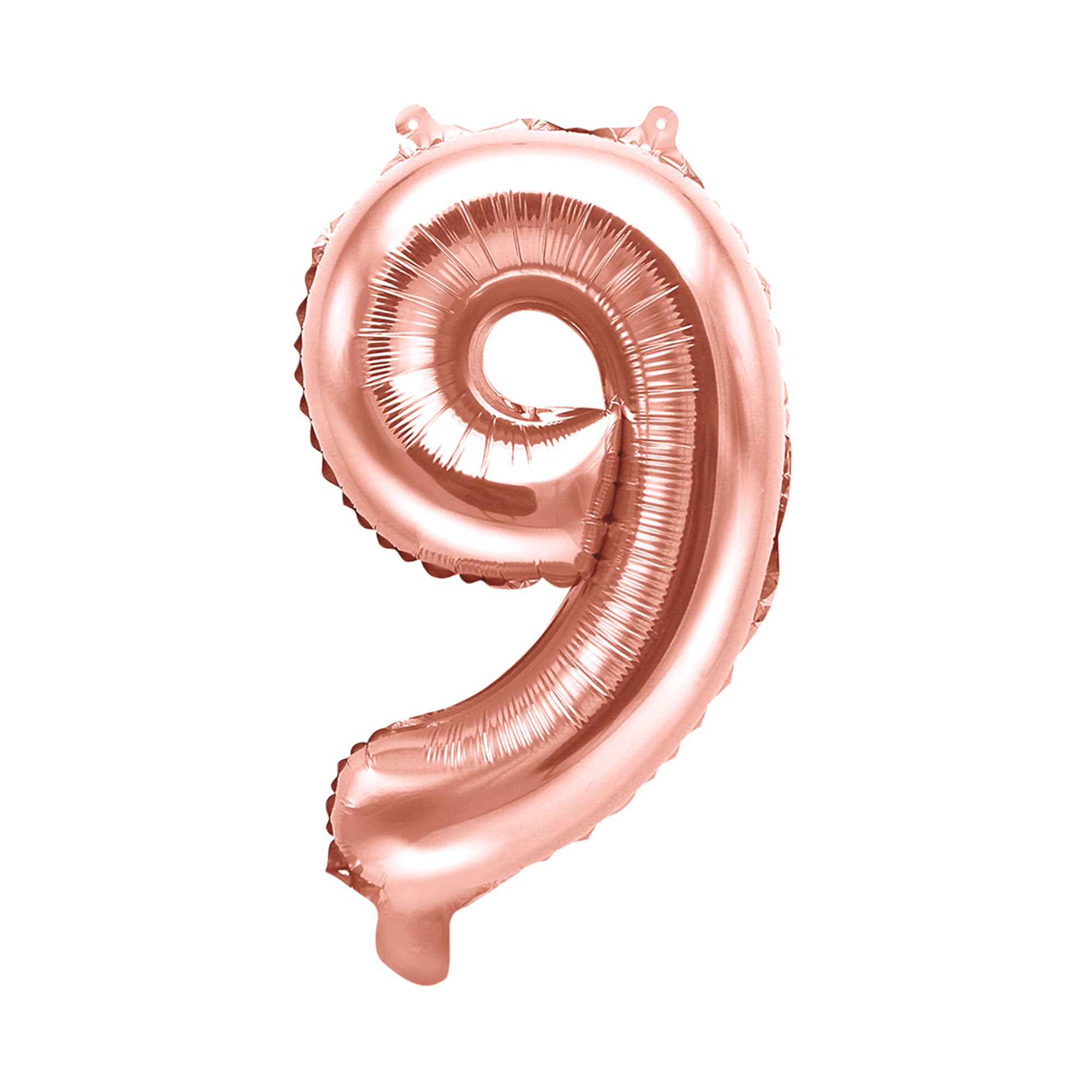 Balónek fóliový 35 cm rose gold číslo 9 Albi