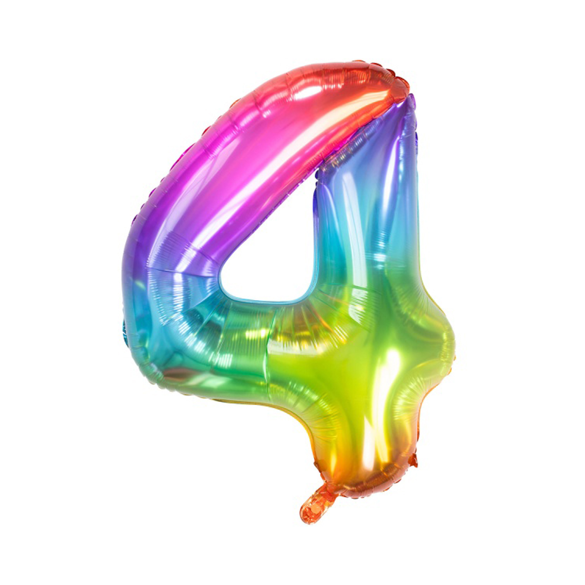 Balónek fóliový 85 cm duhový číslo 4 Albi
