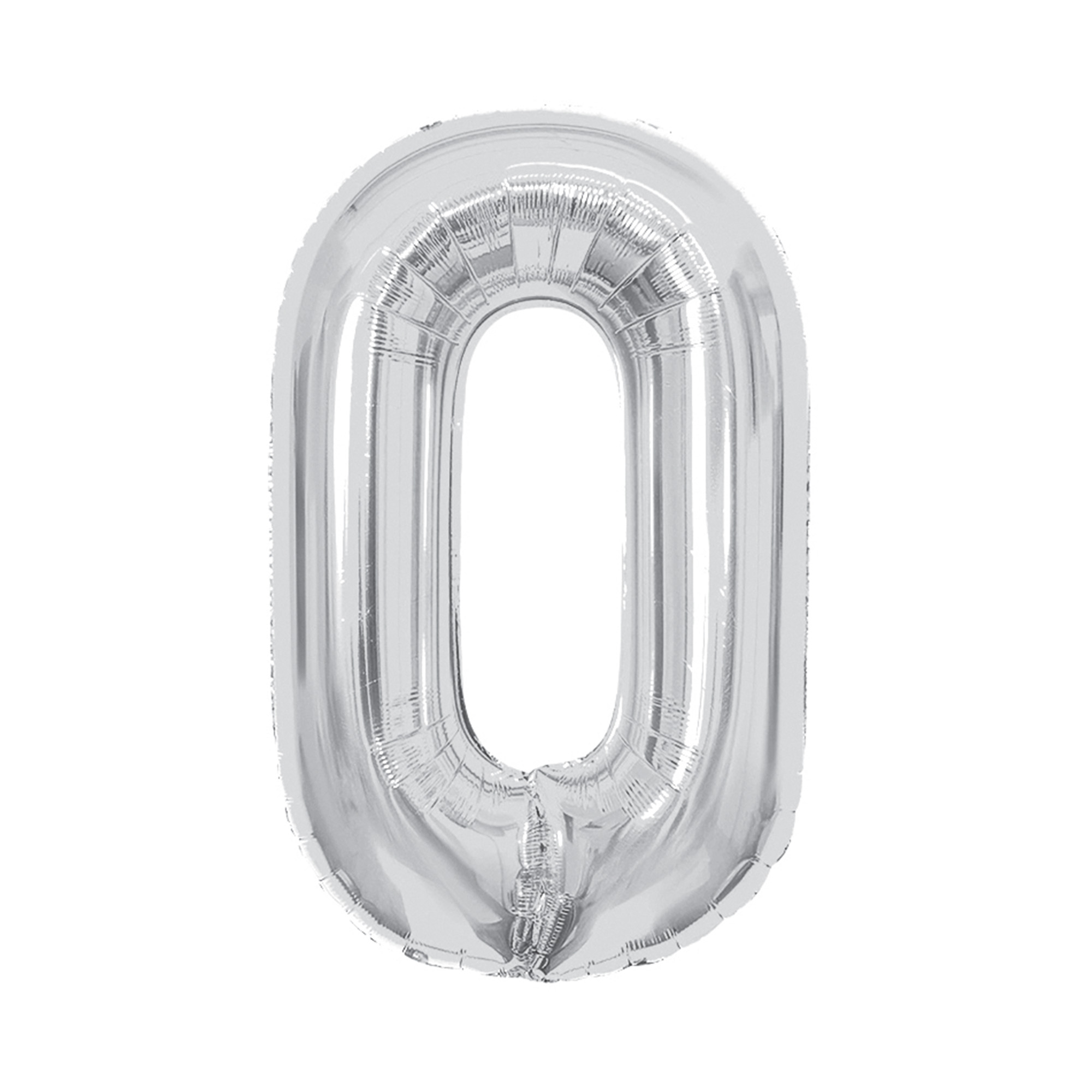 Balónek fóliový 85 cm stříbrný číslo 0 Albi