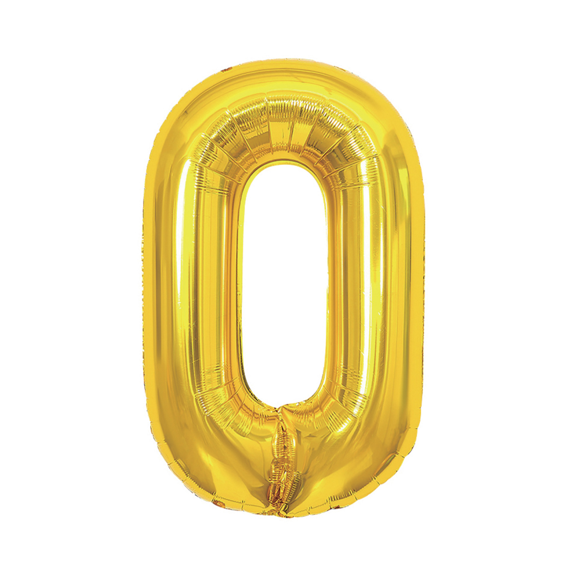 Balónek fóliový 85 cm zlatý číslo 0 Albi