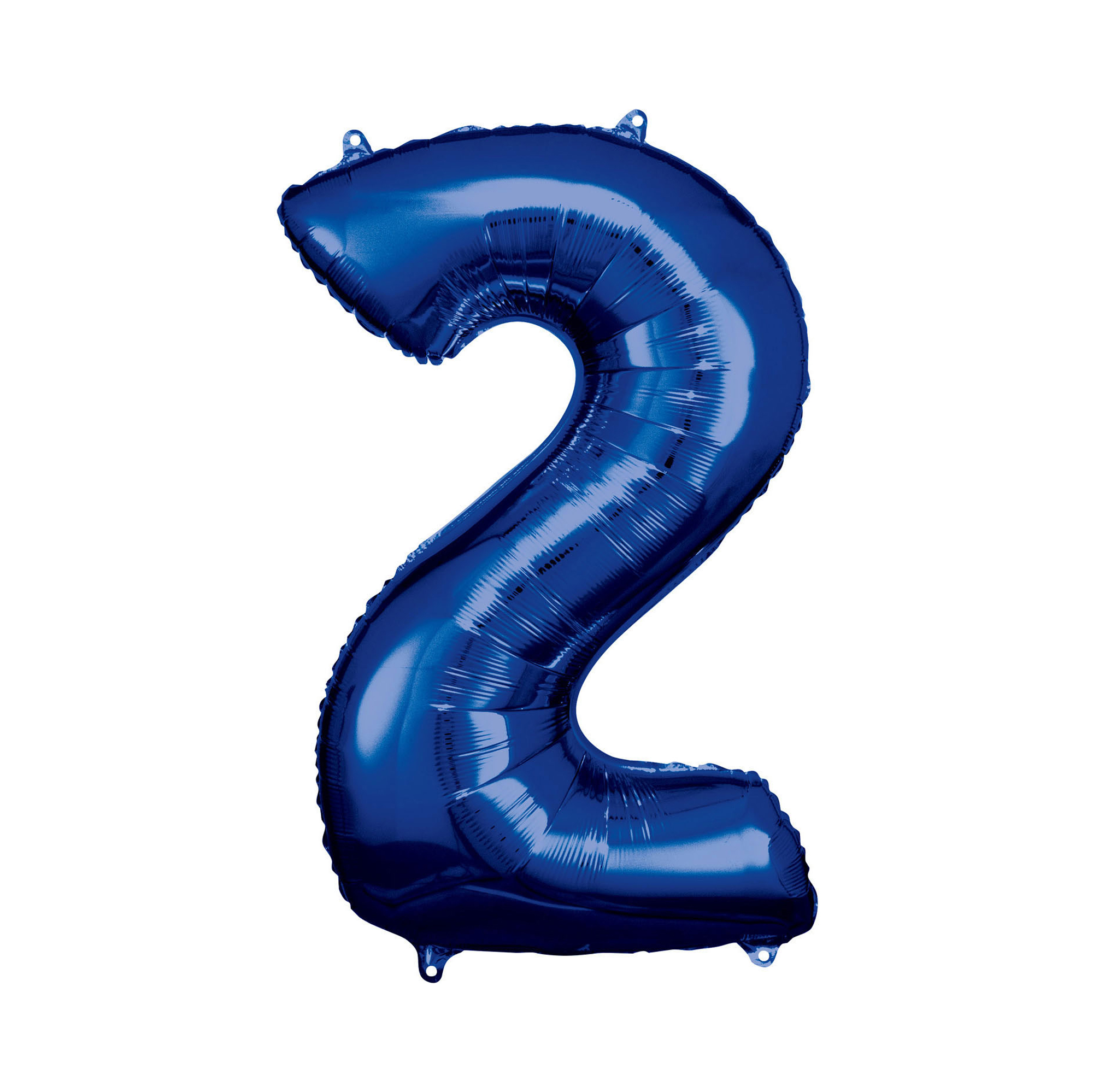 Balónek fóliový 88 cm modrý číslo 2 Albi