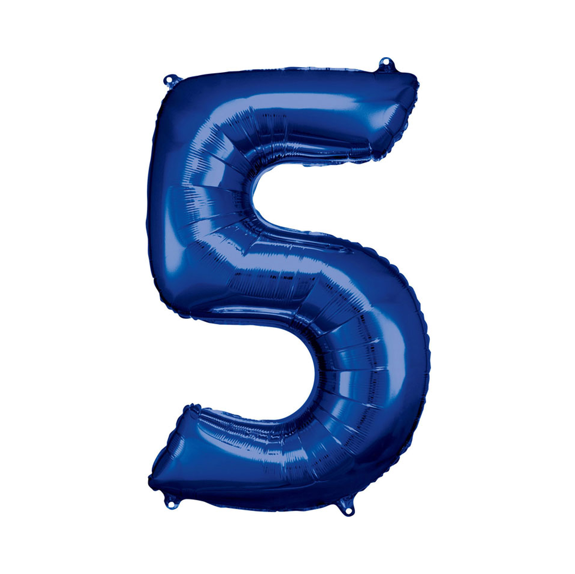 Balónek fóliový 88 cm modrý číslo 5 Albi