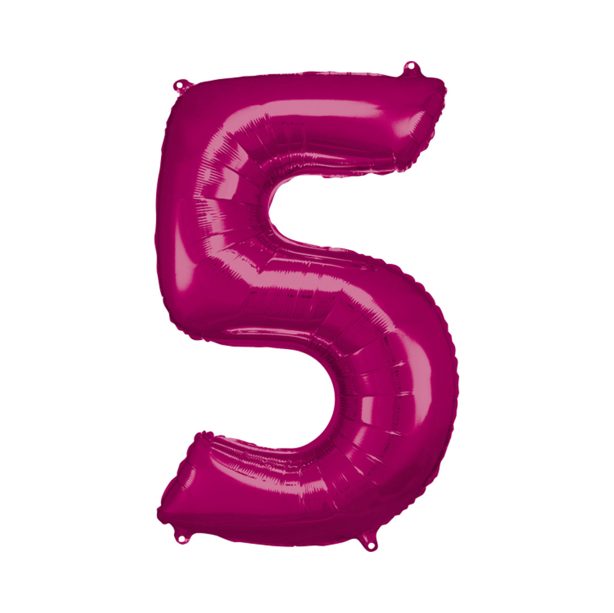 Balónek fóliový 88 cm tmavě růžový číslo 5 Albi