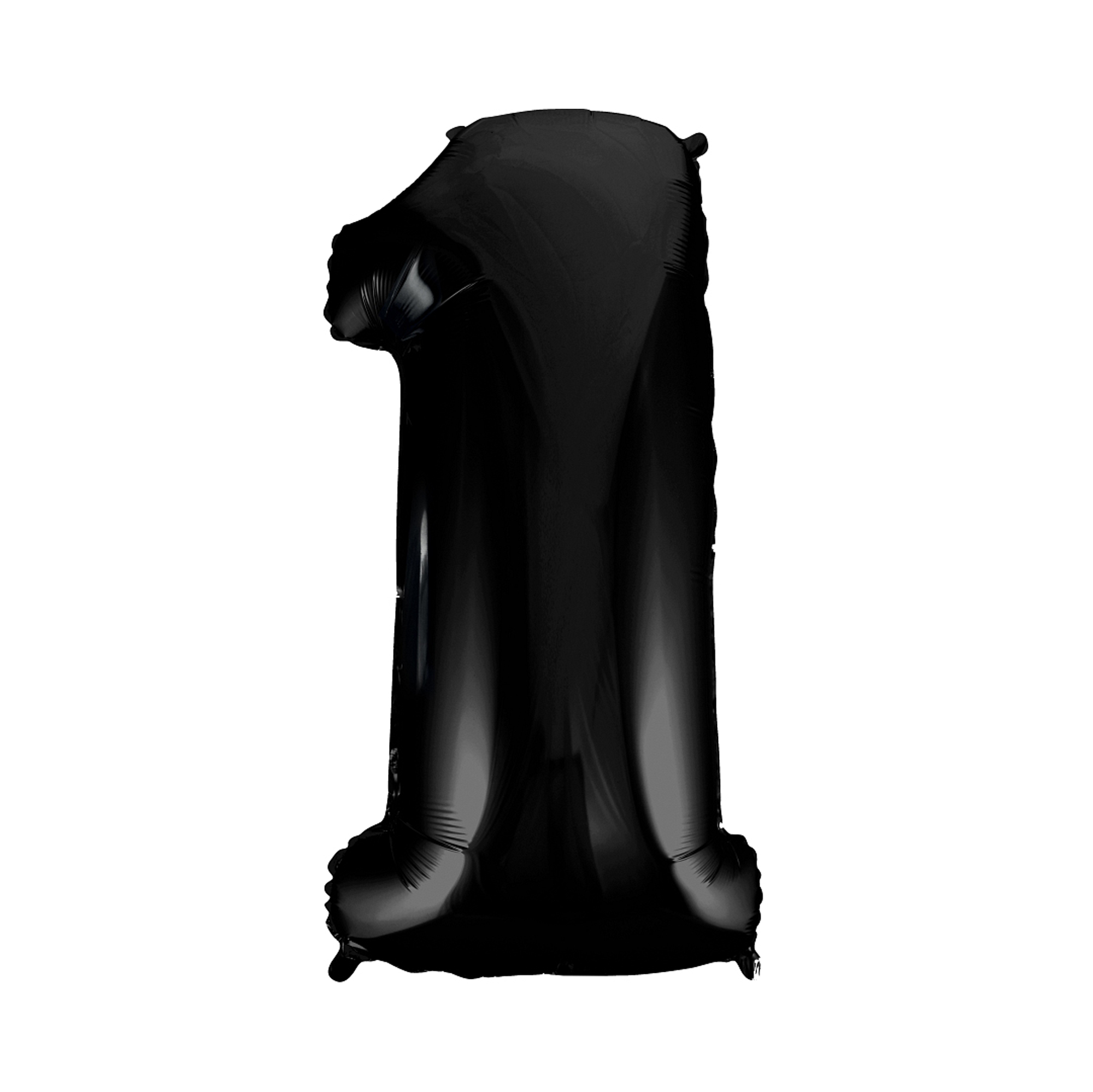 Balónek fóliový 92 cm černý číslo 1 Albi