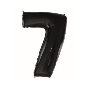 Balónek fóliový 92 cm černý číslo 7 Albi